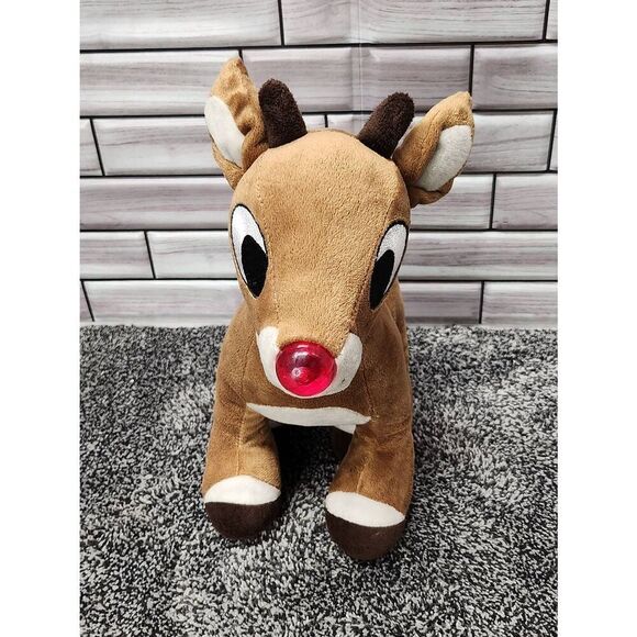 Reindeer Stuffed Animal Plush Toy with Music & Lights #A81 - Picture 1 of 9